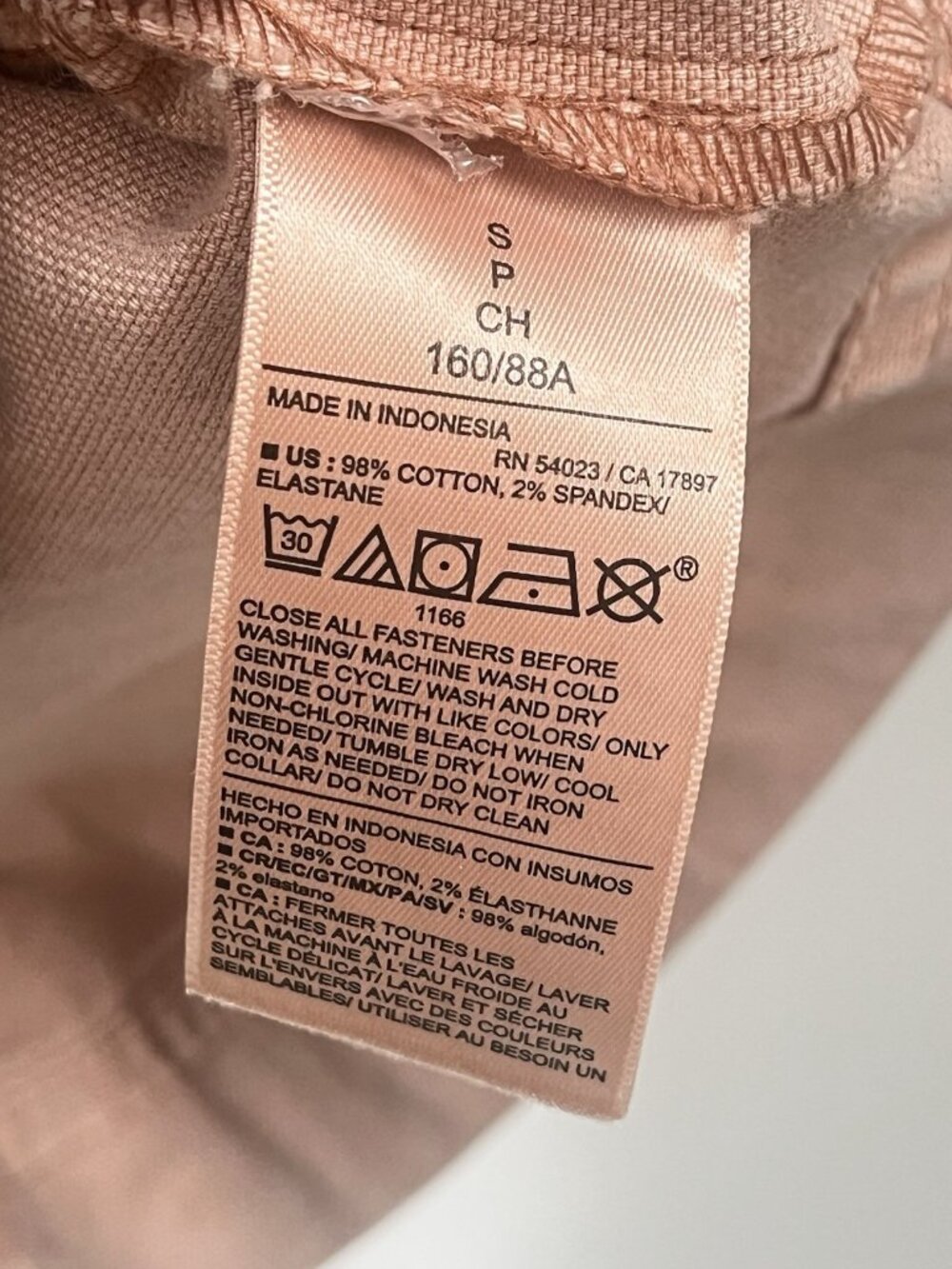 Old Navy Barn Jacket Pink Peach Corduroy Collar Workwear Utility Coat Womens S - Picture 6 of 7